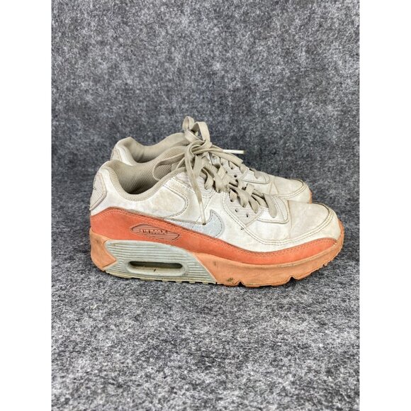 Nike Air Max 90 Leather Youth 5 SE White Aura Light Madder Root GS DM0956-100 - Picture 4 of 7